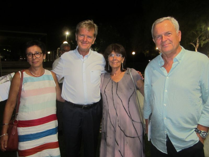 ΚΟΙΝΟΝ DINNER XENIA 20.8.2023 Αχιλ και Γιώργος Παπαρσένος Θάλεια Σκοτ. Αυγέρου Χρυσανθη IMG 0392